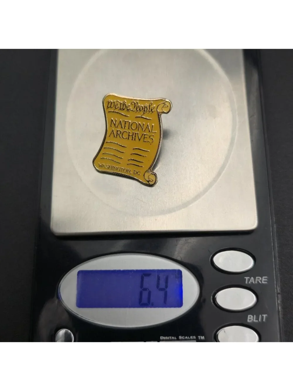 National Archives We the People Constitution Enamel Lapel Pin A8070